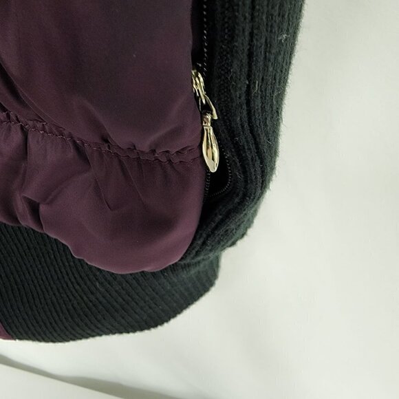 Calvin Klein Purple Puffy Vest w/ Faux Fur M - Picture 7 of 7